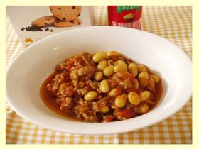 豚と大豆のピリ辛トマト煮込み