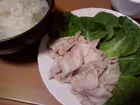 豚しゃぶ素麺