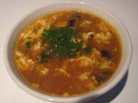 溶き卵のミネストローネ（ある材料でOK)