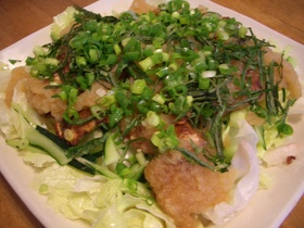 鯖のから揚げ☆☆ネギまみれ