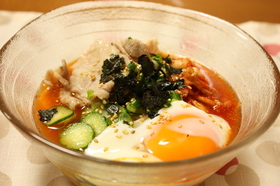 冷やしキムチうどん☆