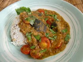 ナスとレンズ豆の夏カレー☆（ルー不使用）