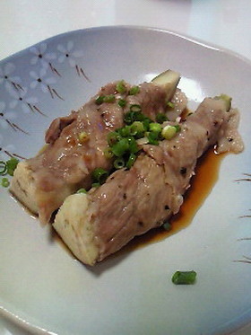 ナスのさっぱりうまうま♪豚肉巻き
