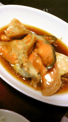 生鮭のあら煮