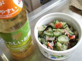 なすときうりの酢の物
