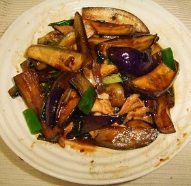 茄子と鶏の炒めもの