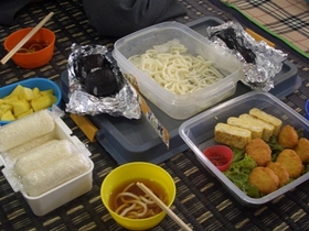 運動会のわが家の定番冷たいうどん！？
