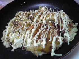 安ウマッ！！キャベツとツナのもちもち焼き
