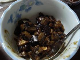 ナス椎茸味噌
