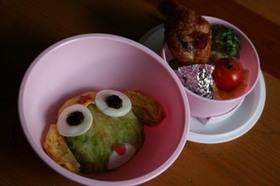キャラ弁☆簡単ケロ○軍曹弁当♪