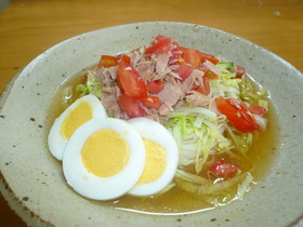 野菜モリモリ☆ぶっかけサラダ素麺