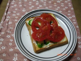 朝食❤サラダトースト