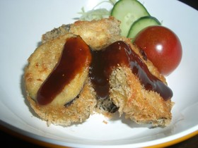味噌タレで！なすフライとろっとうまいぜ　