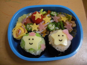 七夕おにぎり弁当