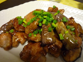 鶏肉とナスの甘酢南蛮風炒め☆