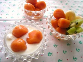 １日分の野菜で元気色♪白玉団子