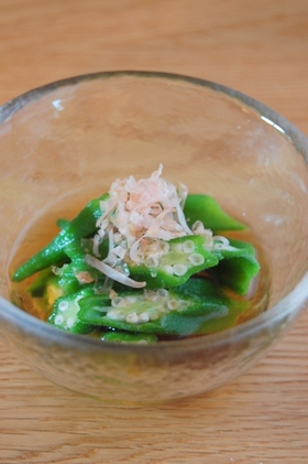 おいしいょ！簡単☆オクラのめんつゆ浸し