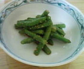 お弁当に♪いんげんのゴマ和え