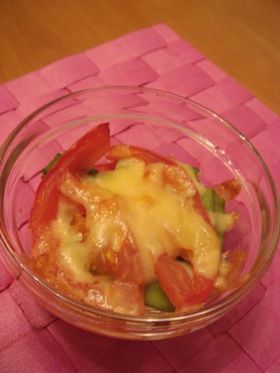 ★トマトとオクラのチーズ焼き★