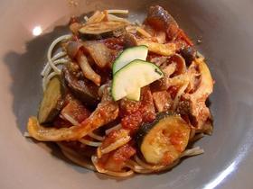 きのこと夏野菜のパスタ☆