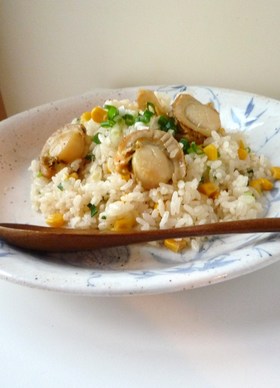 ホタテ❀とうもろこしご飯