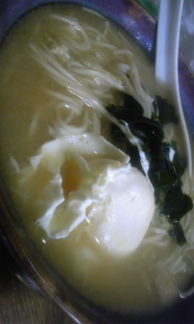 残り物味噌汁でおいしい！にゅう麺
