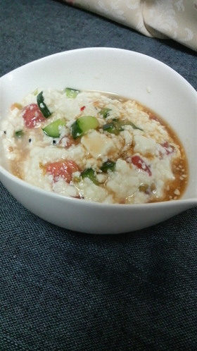 夏野菜万能たれ☆豆腐サラダ