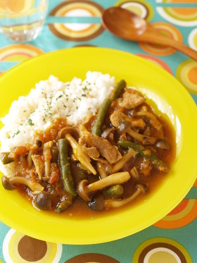 １５分で簡単！ウマウマきのこカレー