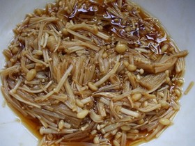超簡単☆レンジで超早☆自家製なめたけ♪