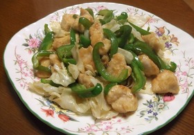 鶏ムネ肉でヘルシー和風回鍋肉