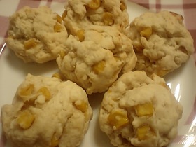 みそ風味♪豆乳とうもろこしスコーン