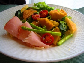 夏野菜でパンツァネッラ