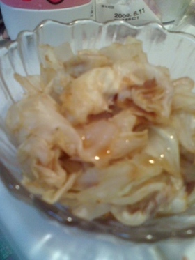 レンジでキャベツのお浸し*にんにく風味*