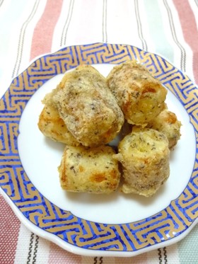 ✿チーズＩＮちくわのゆかり揚げ✿