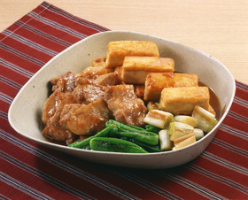 豚と豆腐の照り焼き