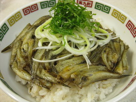 どんぐり料理 ハゼ丼