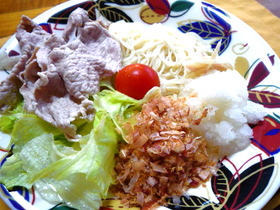 冷しゃぶの爽やかそうめん