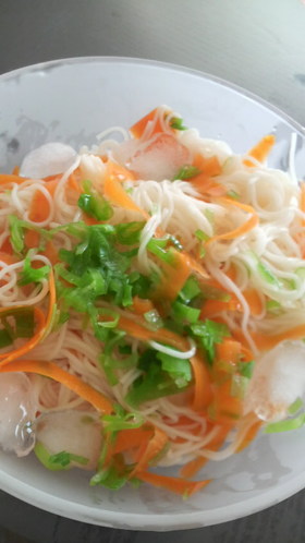 手軽に♪ひんやりカラフルそうめん