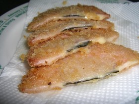 お弁当に！海苔チーズのハムカツ