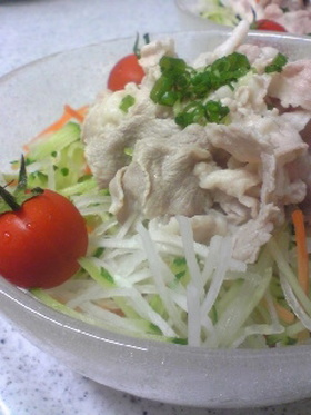 私の冷しゃぶサラダ❤