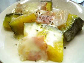 簡単かぼちゃのチーズ焼き　おべんとうにも