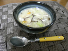 レタスの中華風スープ