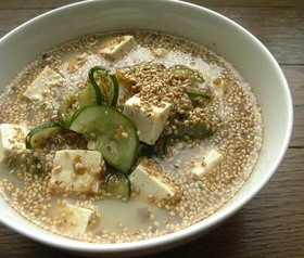 夏の朝に！簡単冷汁