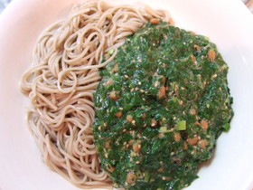 モロヘイヤ蕎麦