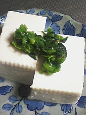 ほうれん草のっけヤッコ
