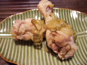 圧力鍋で、シンプルネギ塩チキン♪
