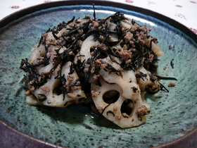 ひじきとれんこんの炒め煮❤