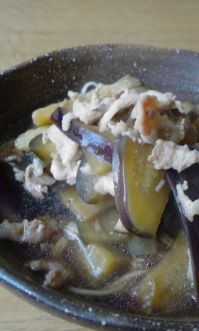 豚肉と茄子のあったか蕎麦