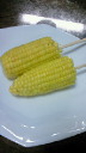 レンジで簡単☆とうもろこしのゆで方