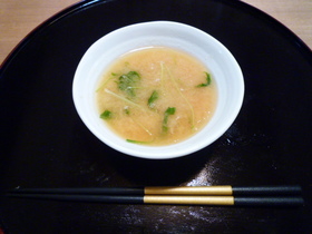冷製味噌スープ　～さっぱり仕立て～